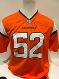 Jonah Elliss Autographed Denver Broncos Orange Nike Jersey Inscribed BAS COA