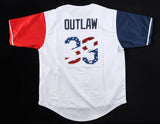 Kevin Kiermaier Signed Team USA Outlaw Jersey Inscribed "Outlaw" (JSA COA) C.F.