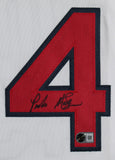 Pedro Martinez Authentic Signed White Pro Style Framed Jersey BAS Witnessed