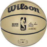 Jalen Brunson New York Knicks Autographed Wilson Gold Basketball