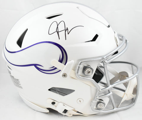Justin Jefferson Signed Vikings F/S Alt 24 SpeedFlex Helmet - Beckett W Holo