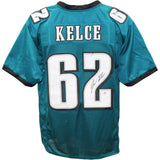 Jason Kelce Autographed/Signed Pro Style Green Jersey PSA 45803