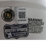 Rob Gronkowski Autographed New England Patriots Mini Helmet Beckett WIT 58339
