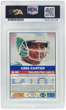 Cris Carter autographed 1989 Score Rookie Football Card #72 (PSA- Auto Grade 10)