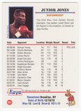 Junior Jones Signed 1991 Kayo Boxing Trading Card #231 w/Poison - (SCHWARTZ COA)