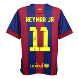 Neymar Jr Signed FC Barcelona Home Soccer Jersey #11 with Beckett COA