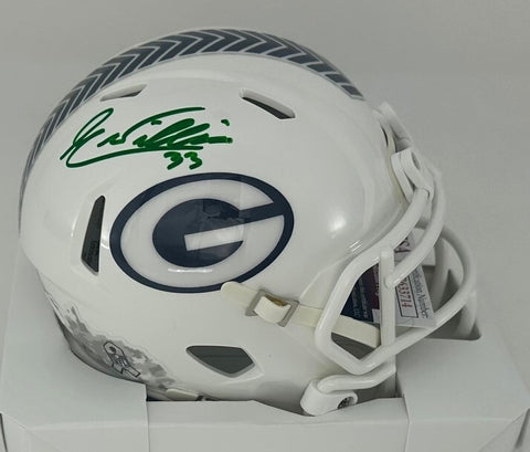 Packers Safety EVAN WILLIAMS Signed 2024 SALUTE Speed Mini Helmet AUTO - JSA