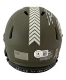 Hines Ward Signed Pittsburgh Steelers Salute Mini Helmet Beckett 42079