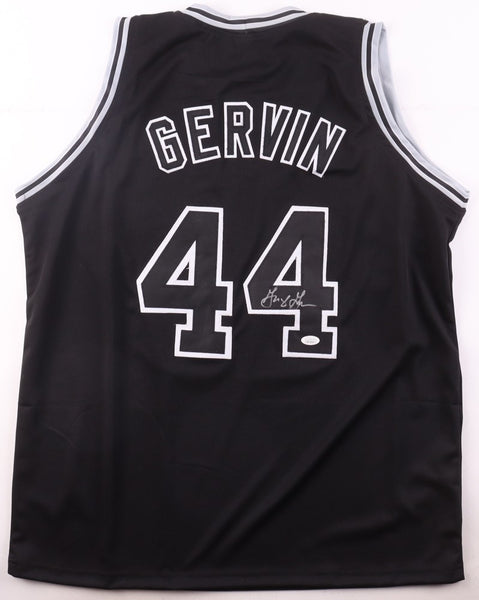 George Gervin Signed San Antonio Spurs Jersey (JSA) 9xAll Star Shooting Guard