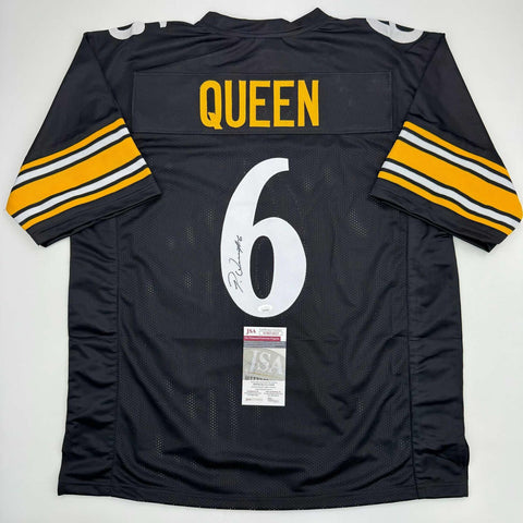 Autographed/Signed Patrick Queen Pittsburgh Black Football Jersey JSA COA