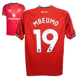 Bryan Mbeumo Signed Manchester United Home Soccer Jersey #19 with Beckett COA