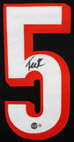 Tee Higgins Authentic Signed Black Pro Style Jersey Autographed BAS Witnessed