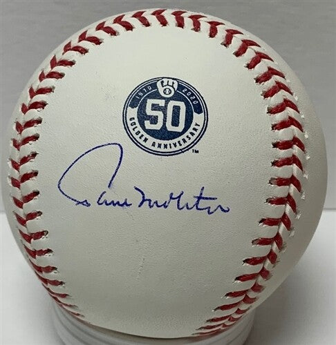 Brewers PAUL MOLITOR Signed Official 50th Anniversary MLB Baseball AUTO - JSA