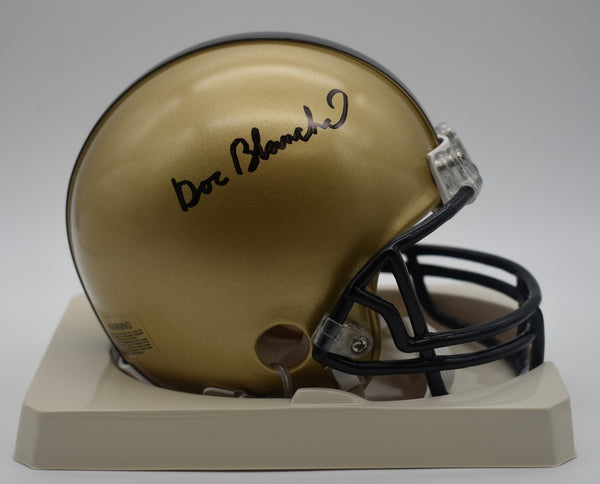 Doc Blanchard HOF Army Signed/Autographed Mini Football Helmet JSA 211972