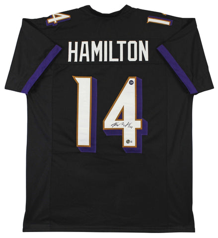 Kyle Hamilton Authentic Signed Black Pro Style Jersey Autographed BAS Witnessed