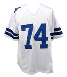 Bob Lilly HOF Signed/Inscribed Cowboys White Custom Football Jersey JSA 156991