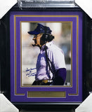 Don James Autographed Framed 11x14 Photo Washington National Champs Beckett AE31