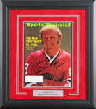 Blackhawks Bobby Hull Signed & Framed 1972 SI Magazine Cover PSA/DNA #Z50150
