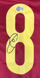 Xavi Signed Spain Adidas Soccer Jersey BAS