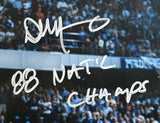 Danny Manning Autographed Kansas Jayhawks 16x20 Photo 88 Natl Champs JSA 58212