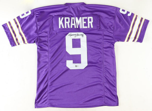Tommy Kramer Signed Minnesota Vikings Jersey (Beckett) Two Minute Tommy QB