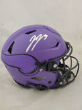 JJ McCARTHY SIGNED MINNESOTA VIKINGS RAVE SPEEDFLEX HELMET BECKETT