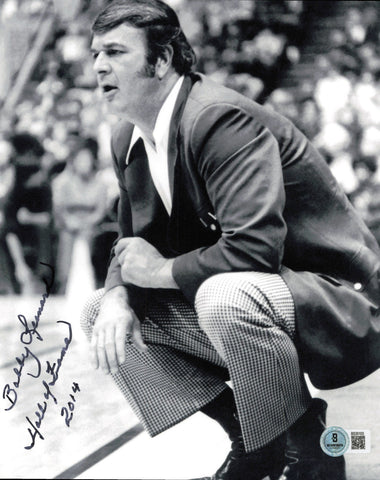 Bobby Leonard Autographed 8x10 Photo Indiana "HOF 2014" Beckett QR #BS30103