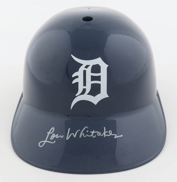 Lou Whitaker Signed Tigers Full-Size Replica Batting Helmet (Schwartz)