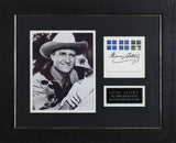 Gene Autry Authentic Signed & Framed 4.5x4.5 Postcard BAS #A03631