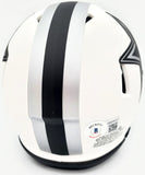 Herschel Walker Signed Cowboys Lunar Eclipse White Speed Mini Helmet Beckett