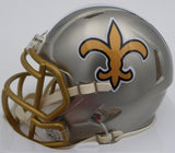 Taysom Hill Autographed Signed Saints Flash Gold Mini Helmet Beckett QR #BE17580