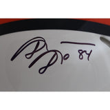 John Elway Shannon Sharpe Ed McCaffrey Rod Smith Signed Pro Helmet BAS 45441