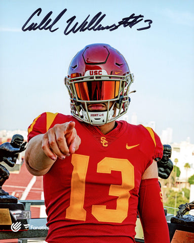 CALEB WILLIAMS AUTOGRAPHED 8X10 PHOTO USC TROJANS FANATICS HOLO STOCK #212964