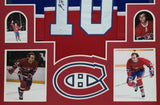 FRAMED MONTREAL CANADIENS GUY LAFLEUR AUTOGRAPHED SIGNED JERSEY JSA COA