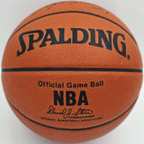 Dominique Wilkins Autographed NBA Leather Game Basketball Hawks JSA #AZ56125