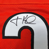 Autographed/Signed Jon Kitna Cincinnati Orange Football Jersey JSA COA