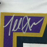 Autographed/Signed Terrell Suggs Baltimore White Football Jersey JSA COA Auto