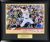 Paul Skenes Autographed Pittsburgh Pirates MLB Debut Framed Baseball 16x20 Photo
