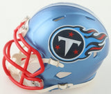Tyjae Spears Signed Tennessee Titans Flash Alternate Speed Mini Helmet (JSA) R.B