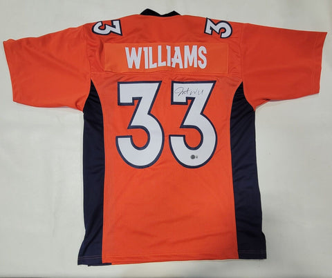 JAVONTE WILLIAMS AUTOGRAPHED SIGNED PRO STYLE CUSTOM XL JERSEY BECKETT QR