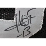 Warren Sapp Autographed/Signed Pro Style Jersey XL Black Beckett Witness 50182