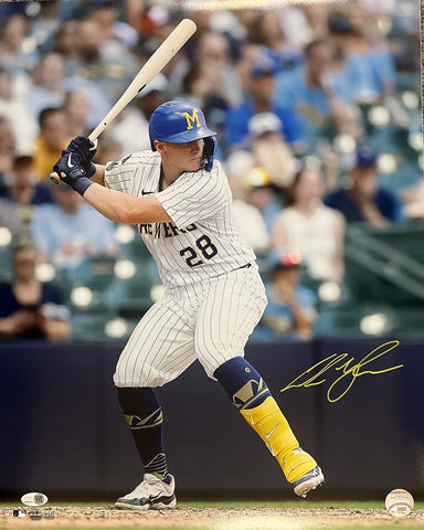 ANDREW VAUGHN Milwaukee Brewers Infielder Signed 16x20 Photo #3 AUTO - JSA