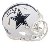 Cowboys Brandon Aubrey Signed On-Field Alt 2022 Speed Mini Helmet BAS Witnessed