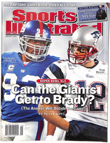 February 2008 Sports Illustrated Tom Brady Patriots Super Bowl NO LABEL 181611