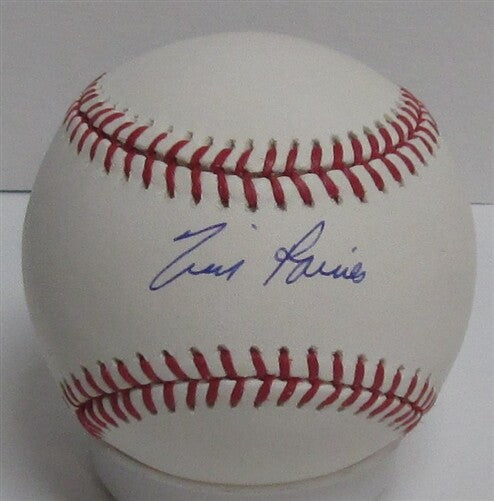 Expos Hall of Famer TIM RAINES Signed Baseball AUTO - White Sox - 3 x WS Champ