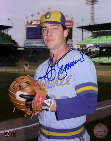 TED SIMMONS - Milwaukee Brewers Hall of Famer - Signed 8x10 Photo #1 AUTO