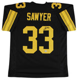 Jack Sawyer Signed Pittsburgh Steelers Color Rush Jersey /Beckett/Ex OSU Buckeye