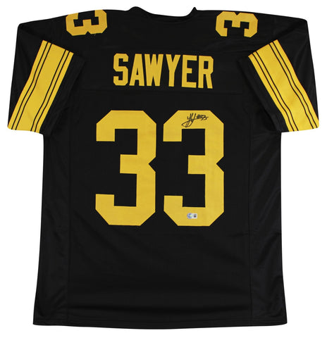 Jack Sawyer Signed Pittsburgh Steelers Color Rush Jersey /Beckett/Ex OSU Buckeye