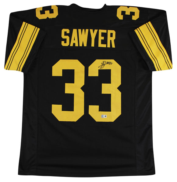Jack Sawyer Signed Pittsburgh Steelers Color Rush Jersey /Beckett/Ex OSU Buckeye