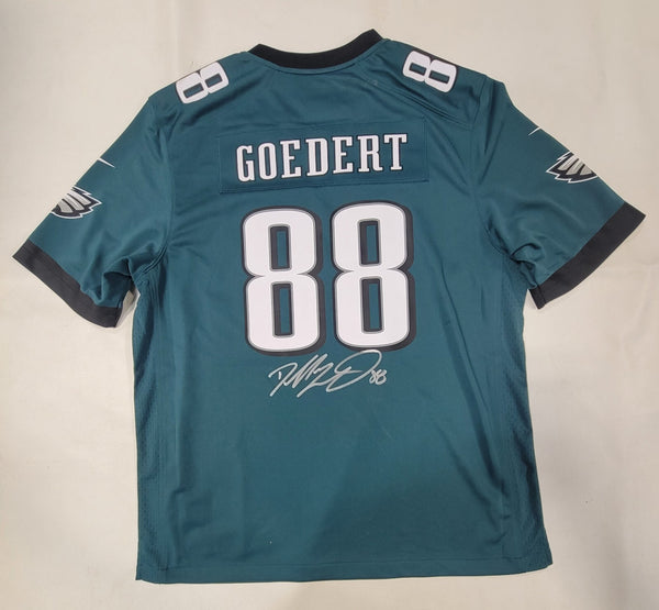 DALLAS GOEDERT SIGNED PHILADELPHIA EAGLES SUPER BOWL NIKE SCREENPRINT XL JERSEY